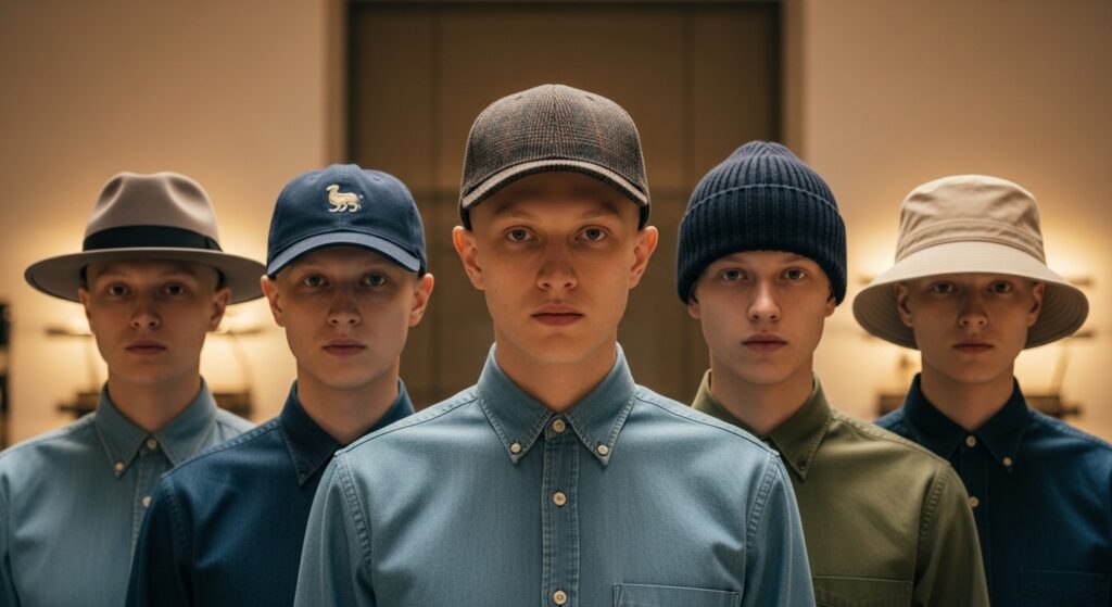 young-men-hats-shirts-photoshoot
