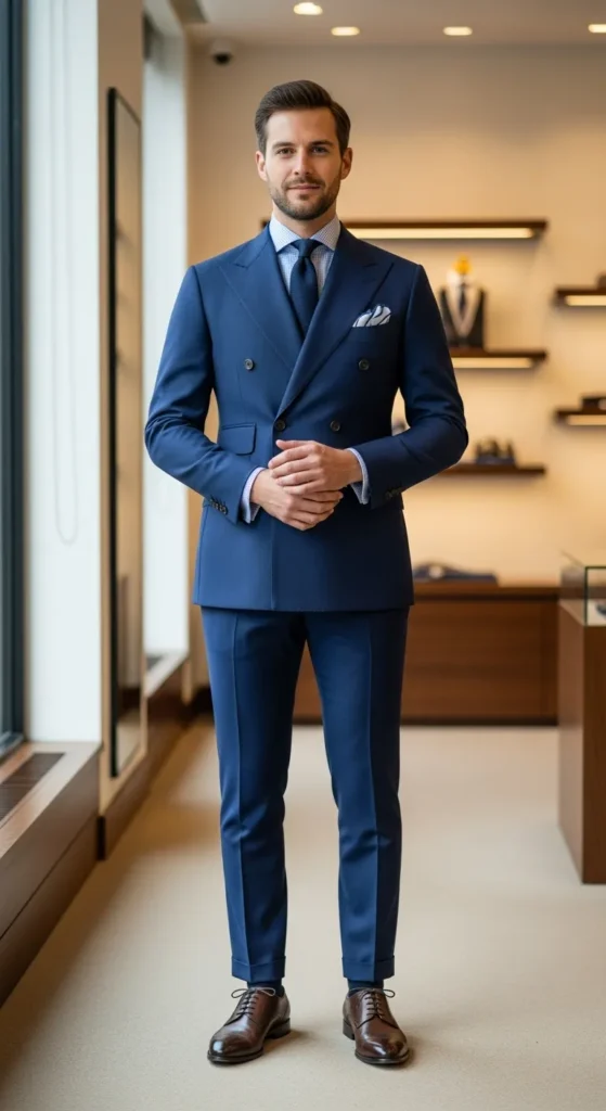Double-Breasted-Navy-Suit