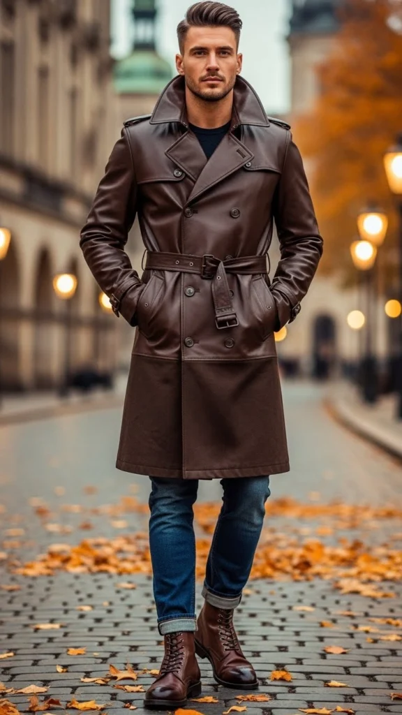 Leather-Trench-Hybrid-Jeans-Boots