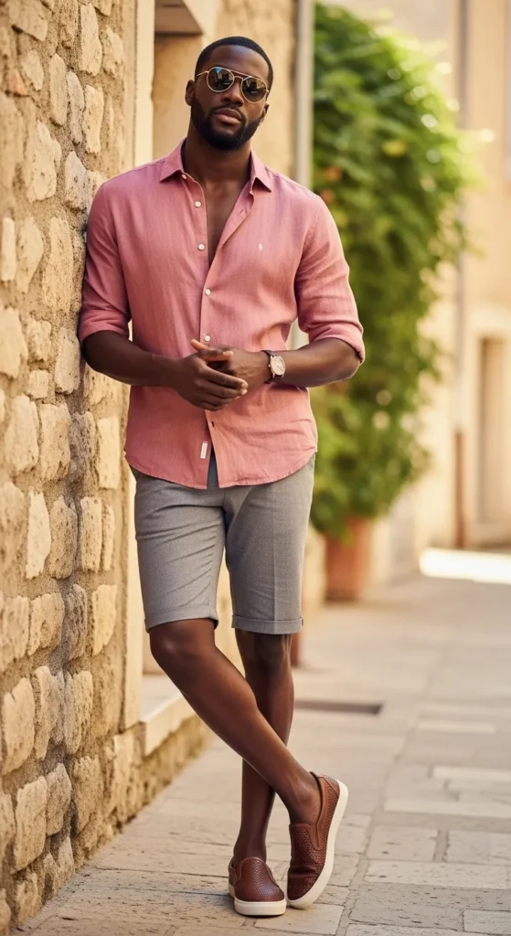 linen-shirt-tailored-shorts-slip-on-sneakers