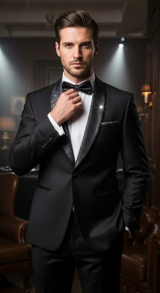 Patterned-Lapel-Look