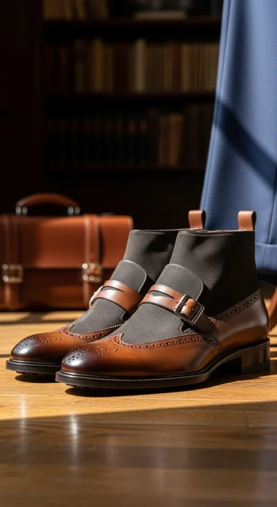 Two‑Tone-Loafer-Boots
