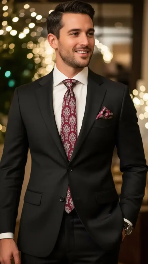 Classic-Black-Suit-with-Statement-Tie