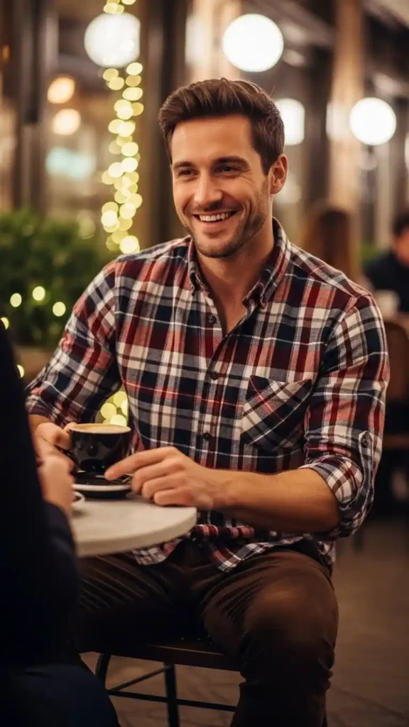 plaid-shirt-with-corduroy-pants