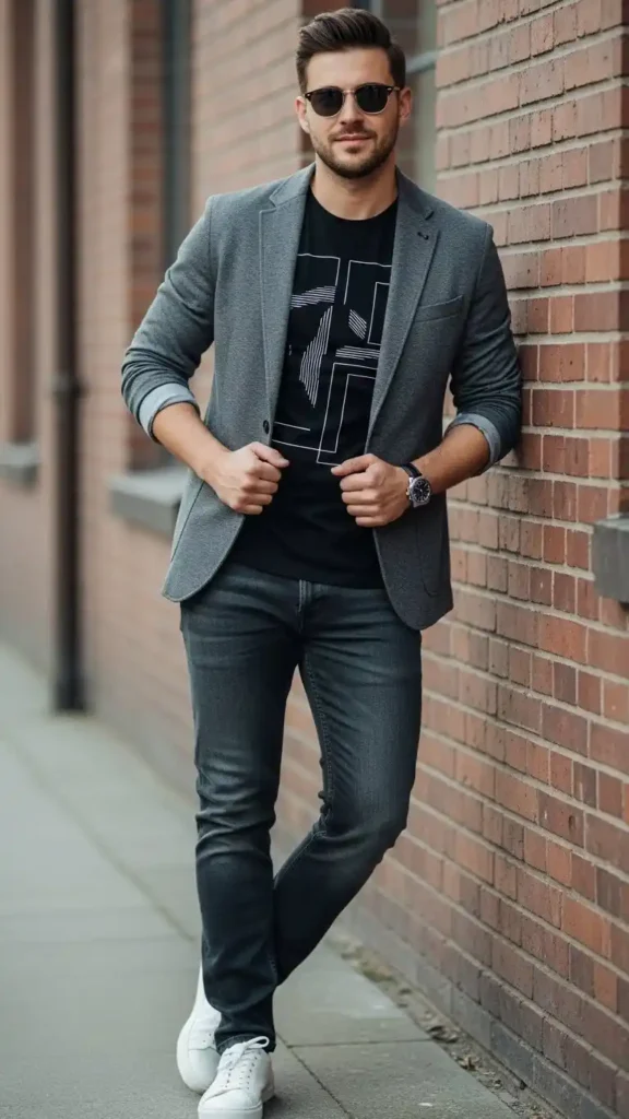 casual-blazer-with-graphic-tee