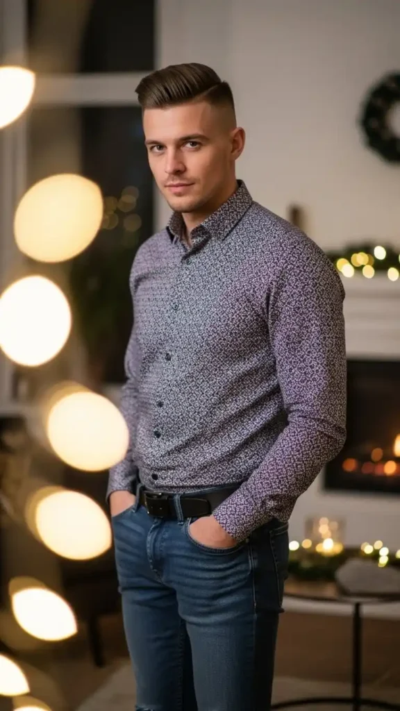 patterned-shirt-with-slim-jeans