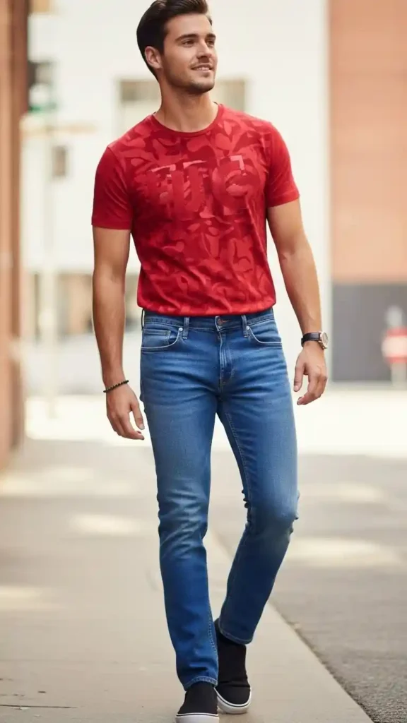 red-graphic-tee-with-blue-jeans