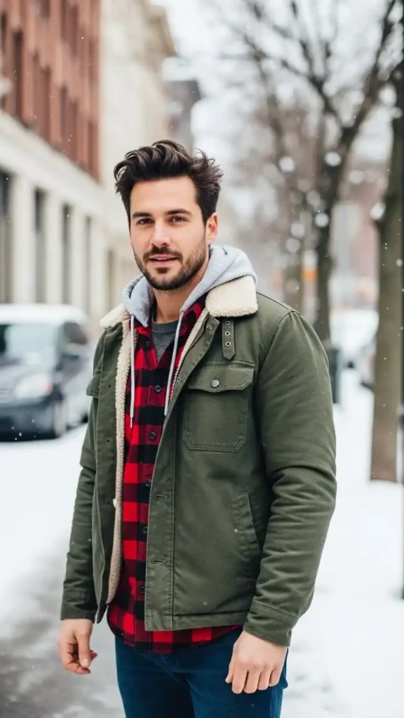 flannel-shirt-with-layered-jacket