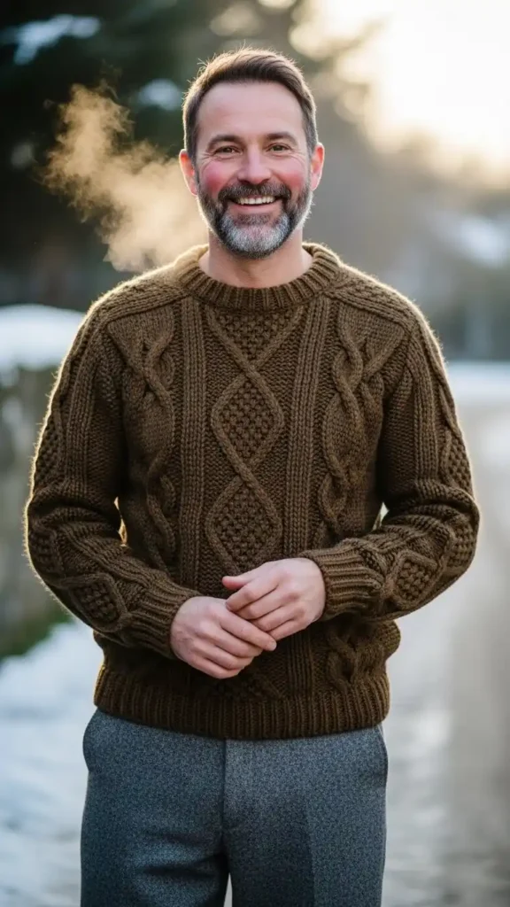 knit-sweater-with-wool-pants