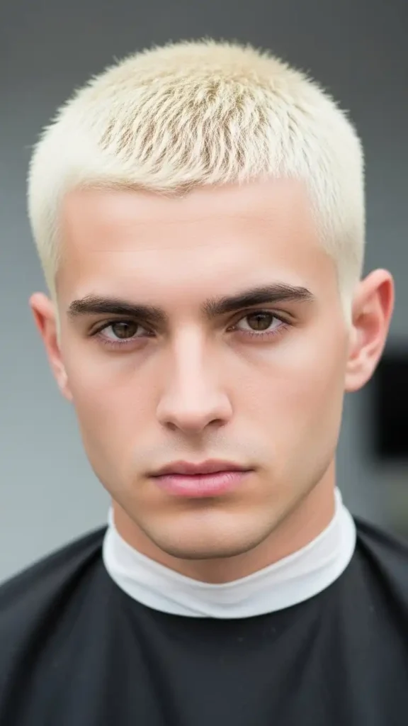 bleached-buzz-cut