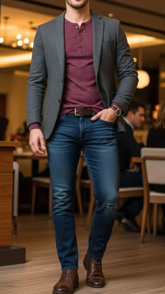 17 Stunning Valentine’s Day Outfits for Men That Look Sharp and Stylish 4 elevated-casual-with-dark-denim
