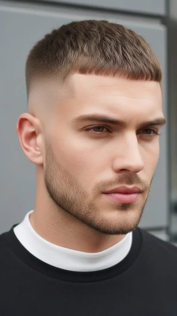 fade-buzz-cut-look