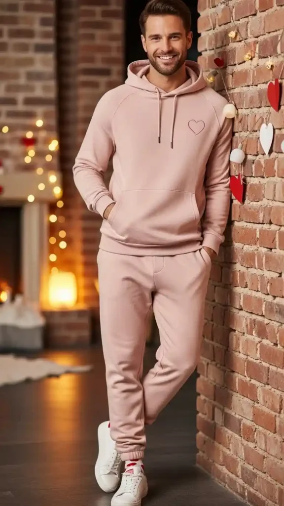 18 Trendy Valentine Outfit Ideas for Men to Look Confident 17 hoodie-with-joggers-for-cozy-vibes
