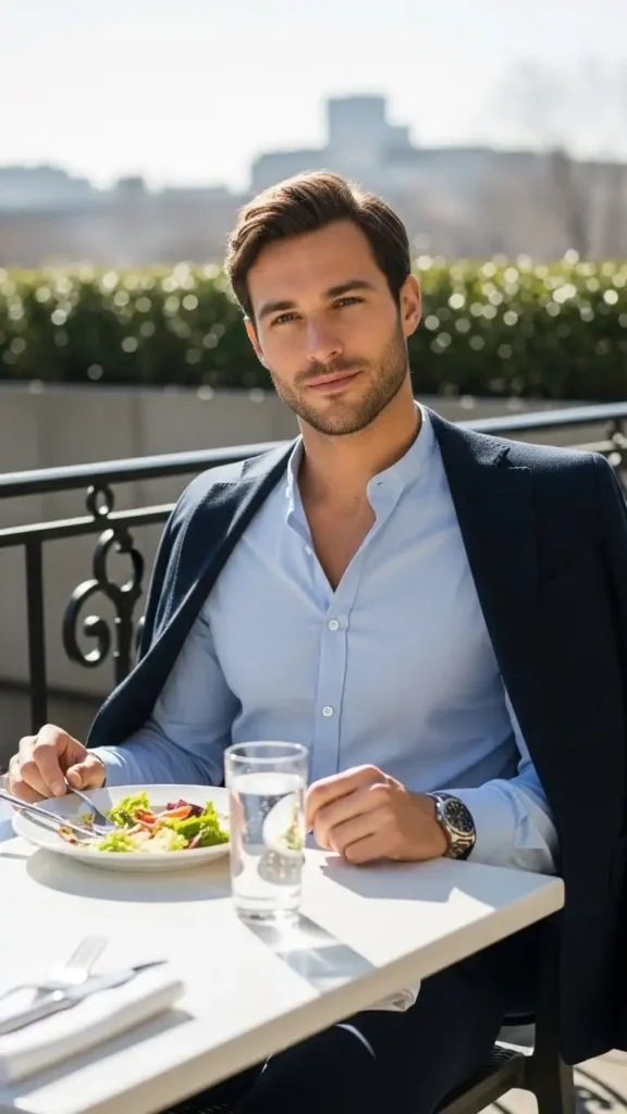 mandarin-collar-lunch-date