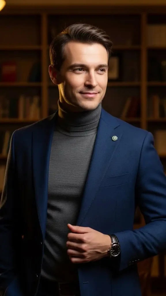 sophisticated-turtleneck-and-blazer-look