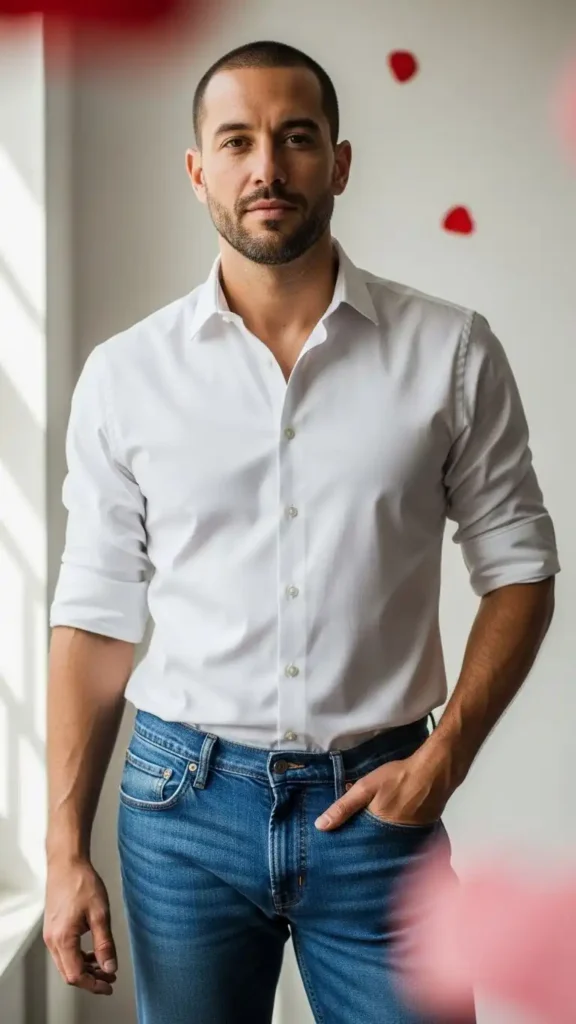 white-shirt-with-denim-jeans