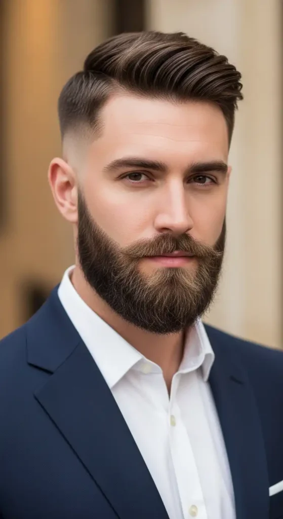 mid-fade-with-full-beard
