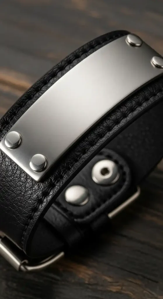 black-leather-cuff-with-metal-accent