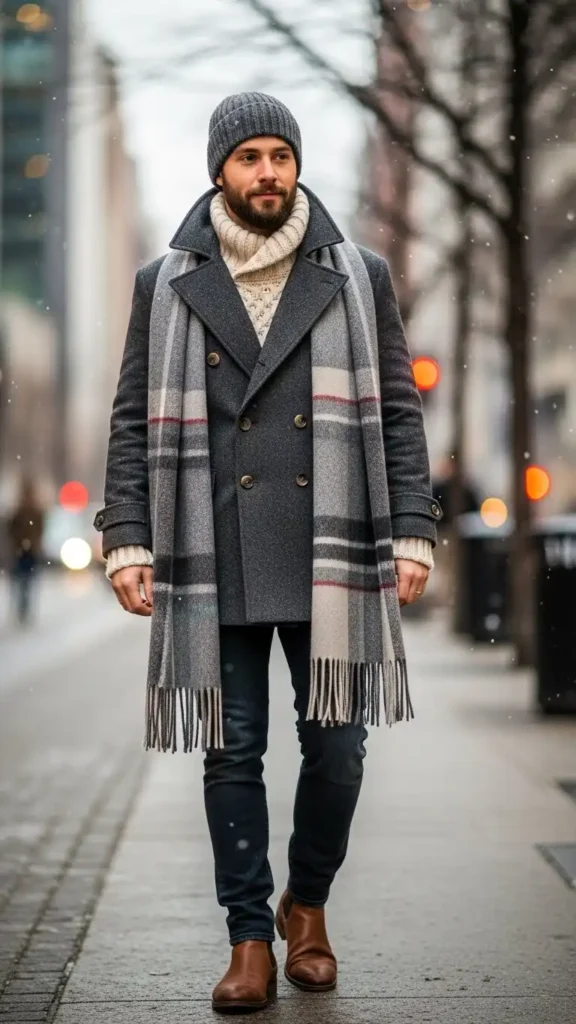 double-breasted-coat-with-knitwear
