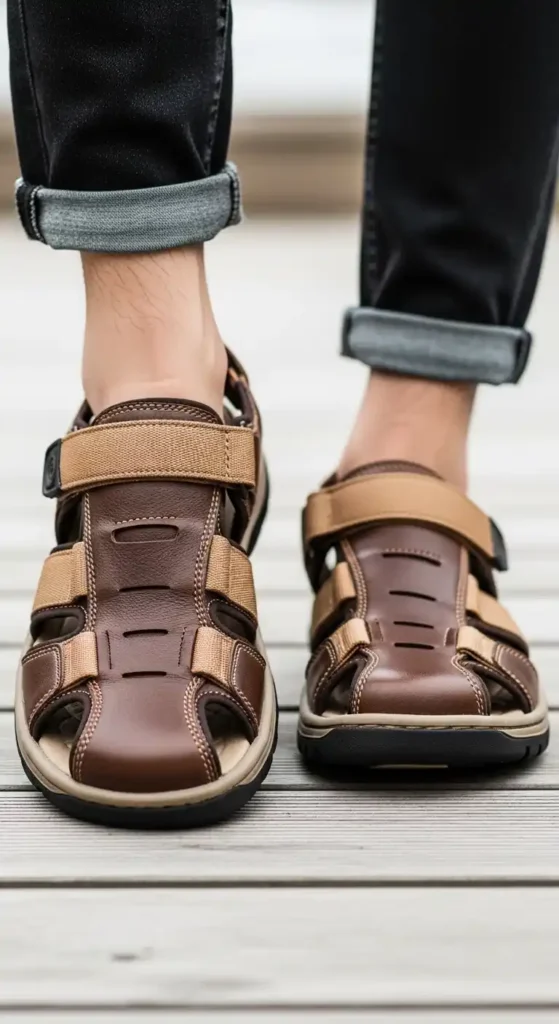 dual-tone-sandals