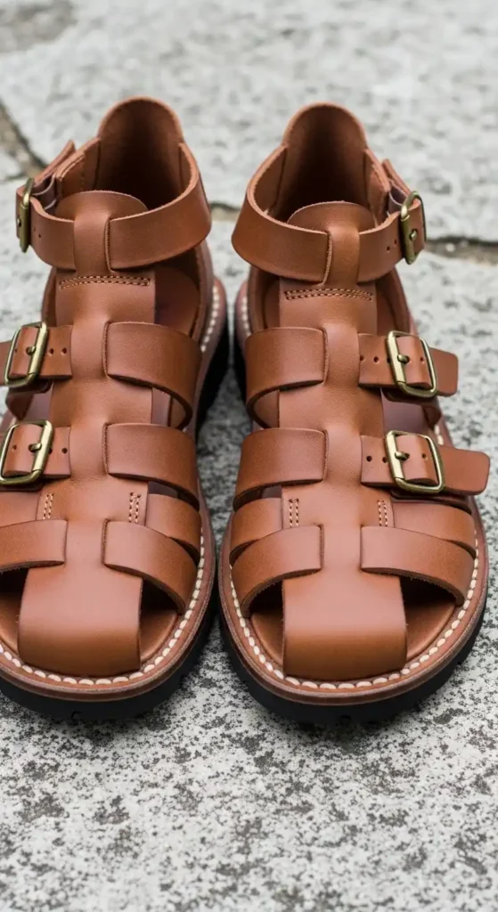 gladiator-style-leather-sandals