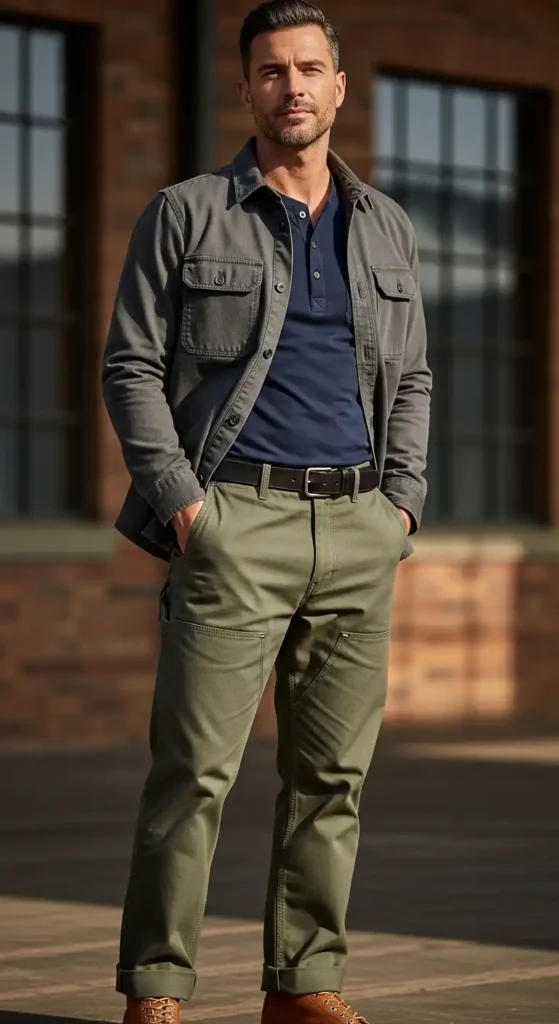 henley-and-overshirt-with-work-pant