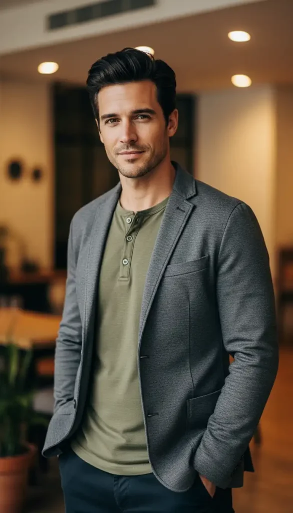 henley-under-a-casual-blazer