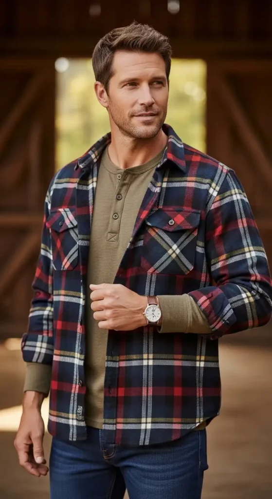 henley-under-a-flannel-overshirt