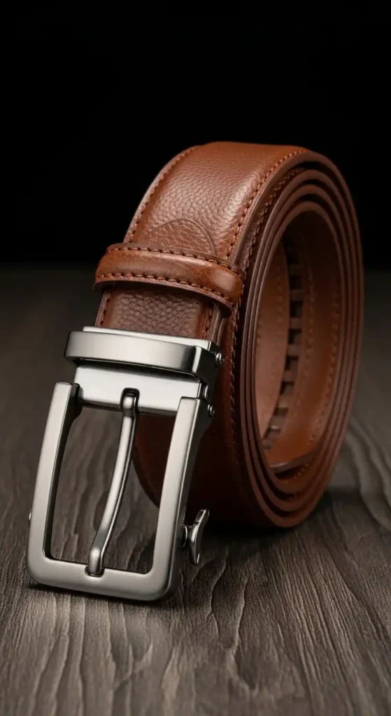 leather-belt-with-automatic-buckle