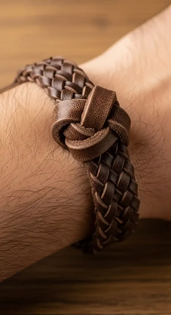 leather-bracelet-with-adjustable-knot