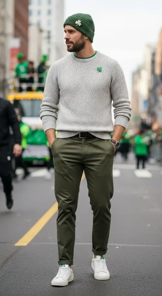 olive-chinos-with-a-neutral-sweater